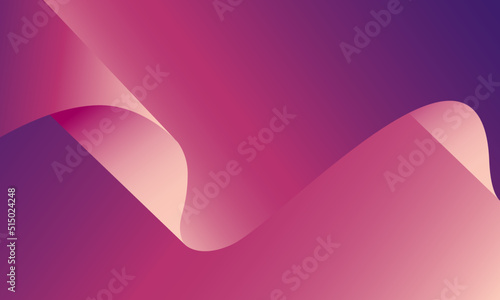 Curved corner paper vector design for poster and print background. Scroll page curls in 3d for wallpaper. Collection of abstract paper in pastel color gradient.