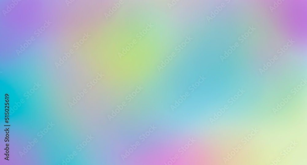 Horizontal gradient purple blue yellow pink. Wallpaper. Background for illustration, text. Colorful