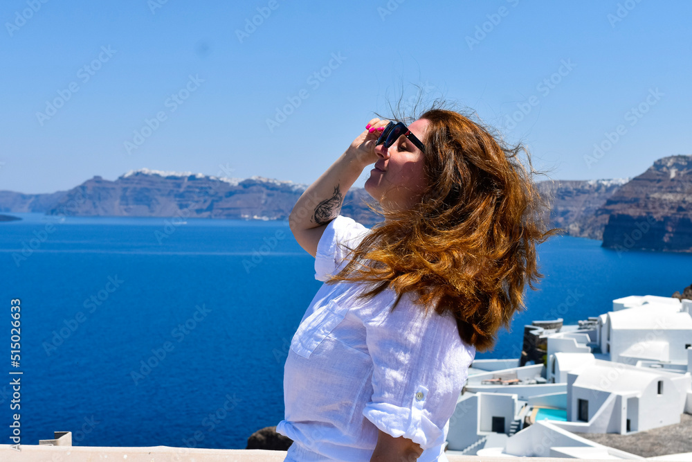 Fototapeta premium woman on island
