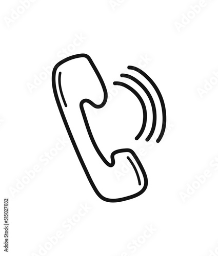 telephone doodle icon