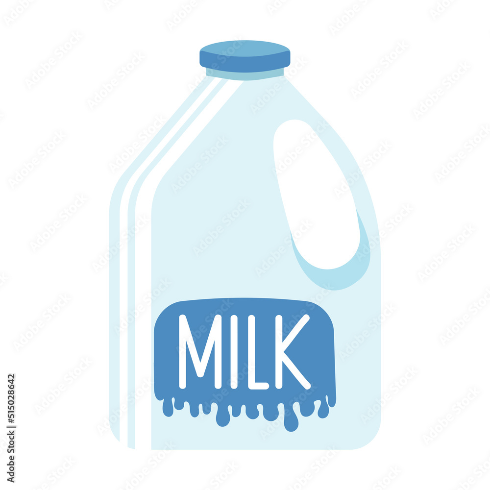 plastic bottle of milk plastic bottle of milk