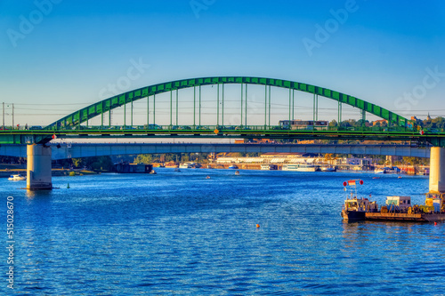 Old Sava bridge in Belgrade, Serbia.