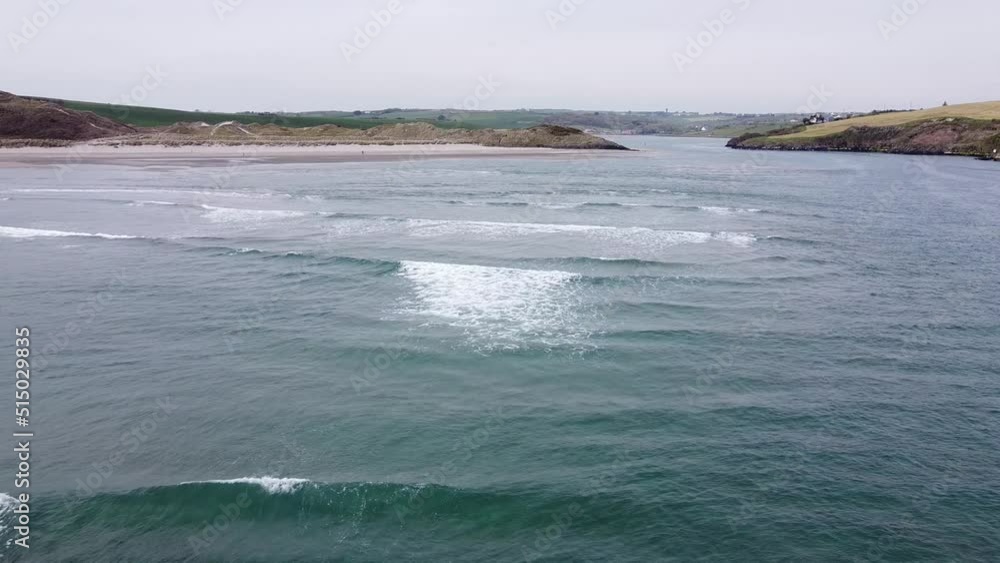 Tidal waves on the southern coast of Ireland near Inchadoney Beach. Full hd video. Tidal waves on the southern coast of Ireland near Inchadoney Beach. Full hd video.