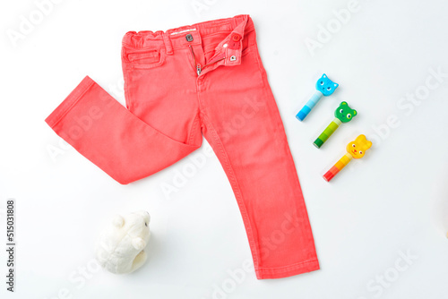 CUTE SCARLET RED GIRL PANTS