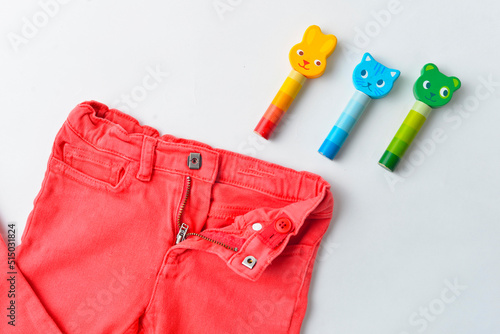 CUTE SCARLET RED GIRL PANTS