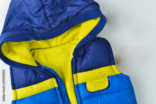 BLUE WITH YELLOW BOY'S JACKET