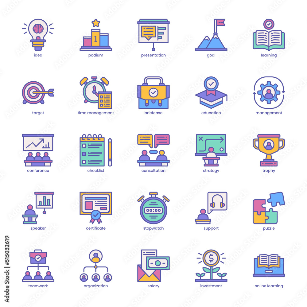 Business Training icon pack for your website design, logo, app, UI. Business Training icon filled color design. Vector graphics illustration and editable stroke. Business Training icon pack for your website design, logo, app, UI. Business Training icon filled color design. Vector graphics illustration and editable stroke.