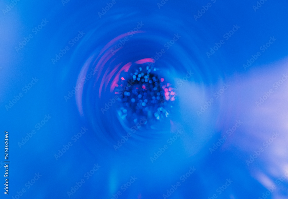 Blur neon light. Lens flare background. Sci-Fi satellite radiance ...
