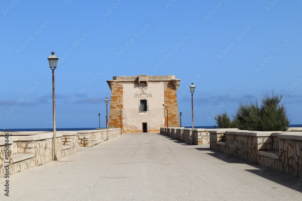 Trapani, Sicily (Italy): Ligny Tower (Torre di Ligny) coastal watchtower fortification