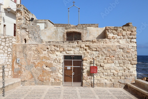 Trapani, Sicily (Italy): Saint Liberale church (Chiesa di San Liberale) dedicated to the patron saint of the fishermen corollaries, built around 1600