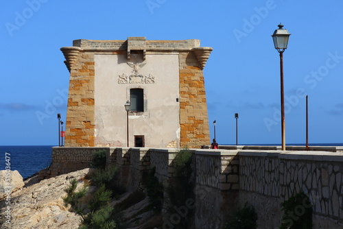 Trapani, Sicily (Italy): Ligny Tower (Torre di Ligny) coastal watchtower fortification photo