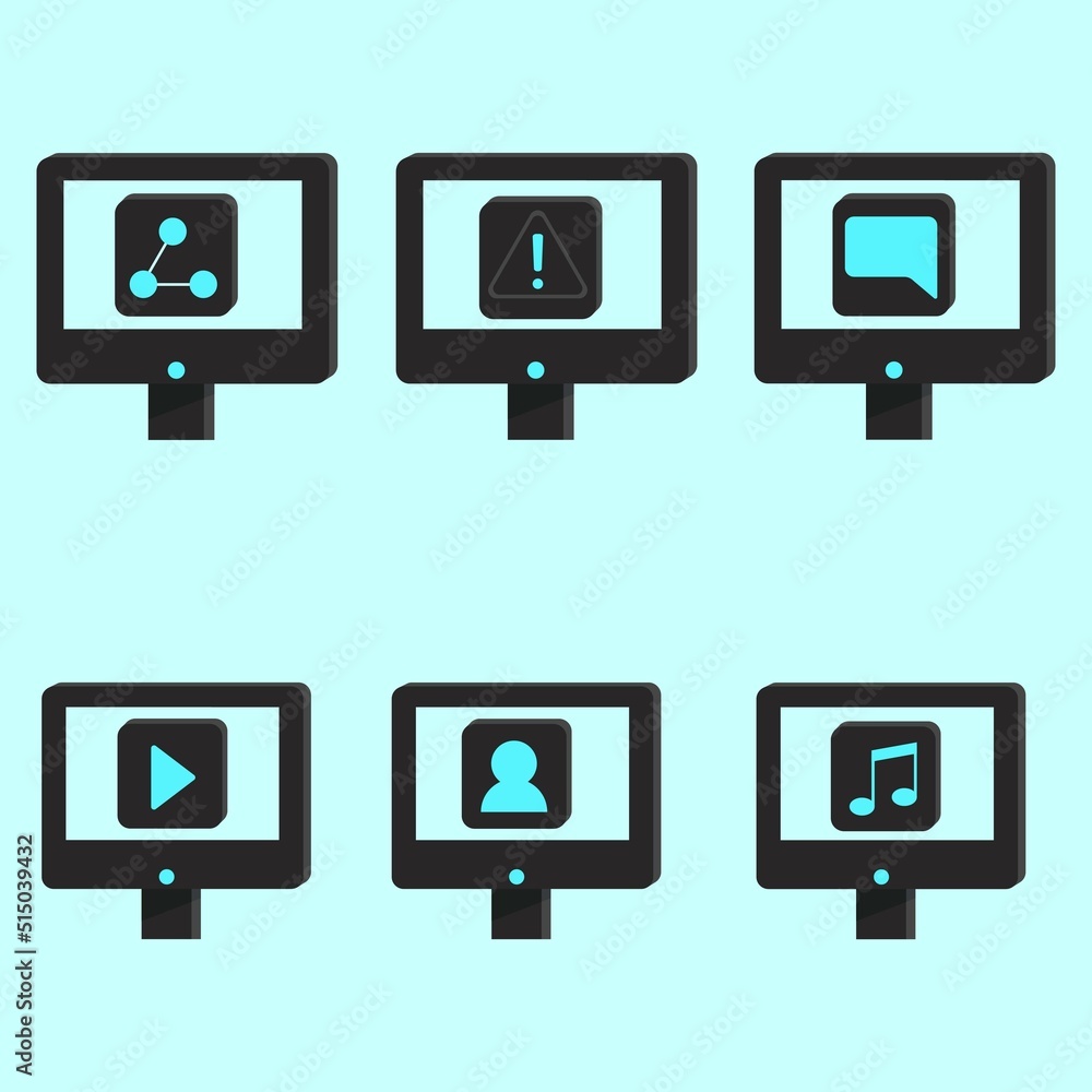 computer icons inside which are different icons computer icons inside which are different icons