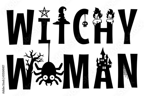 Witchy Mama Eps, Mom Halloween Shirt illustration