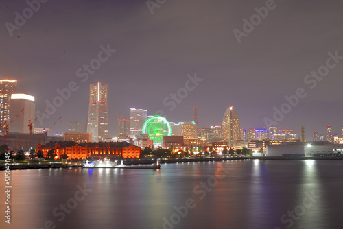 横浜 みなとみらいの夜景 大さん橋から臨む Yokohama Minatomirai © Nishio