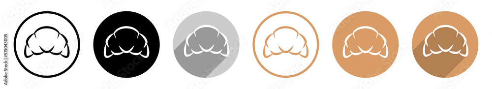 Croissant / Frühstück Symbole Vektor Illustration Croissant / Frühstück Symbole Vektor Illustration