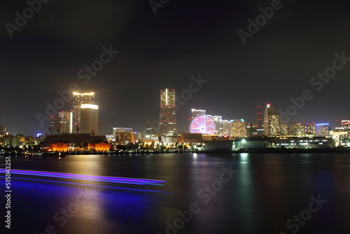 横浜 みなとみらいの夜景 大さん橋から臨む Yokohama Minatomirai © Nishio