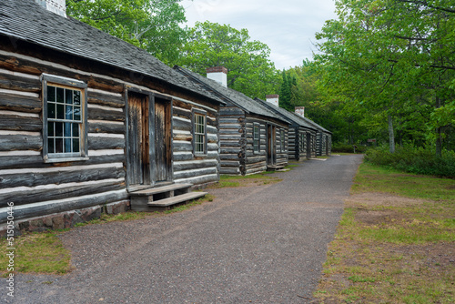 View of the multiple officers quarters at Fort Wilkins