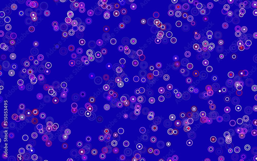 Light Blue, Red vector background with bubbles. Light Blue, Red vector background with bubbles.