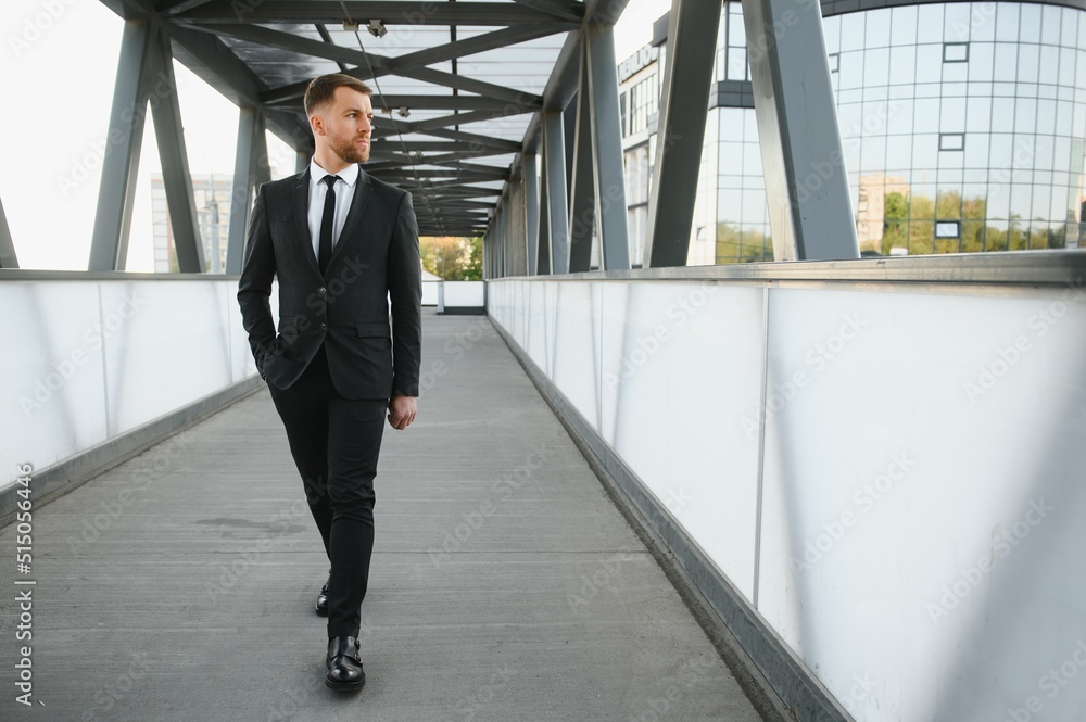 Handsome man going for meeting Handsome man going for meeting