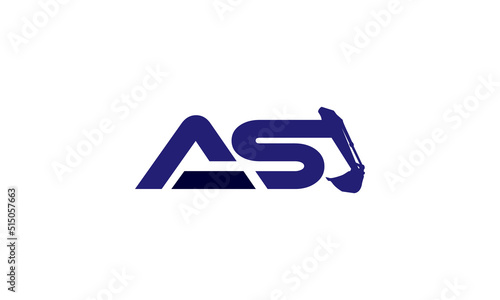 The AS initials Logo For Equipment Company