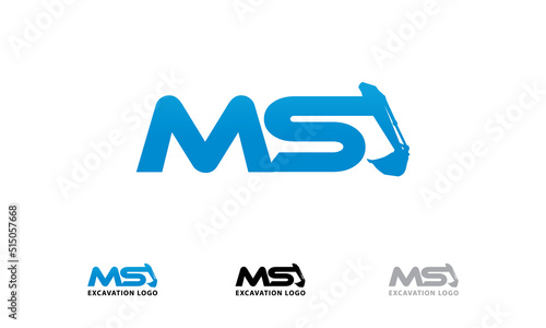 The Excavator MS initials Logo