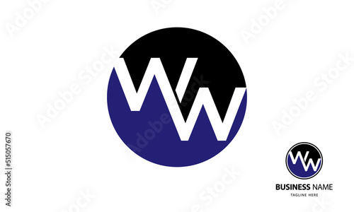 Double W Initials Logo Template
