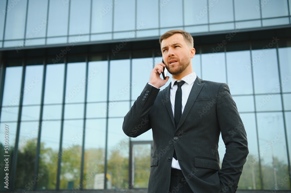 Businessman in an elegant city Businessman in an elegant city