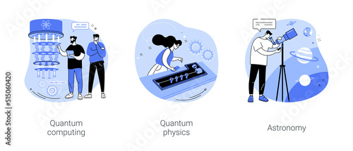 Scientific research isolated cartoon vector illustrations se