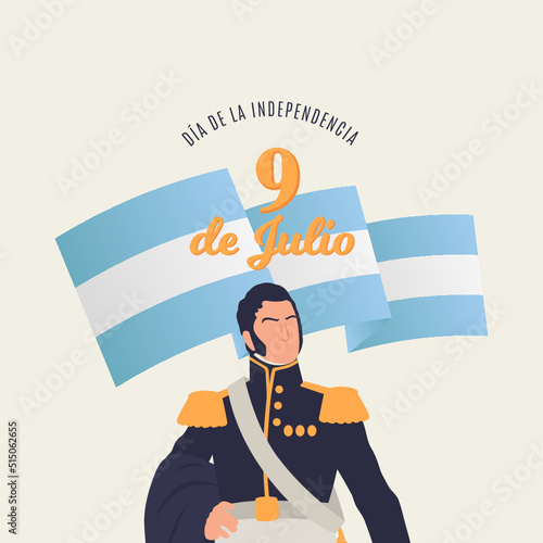 9 de Julio, día de independencia argentina, José de San Martín