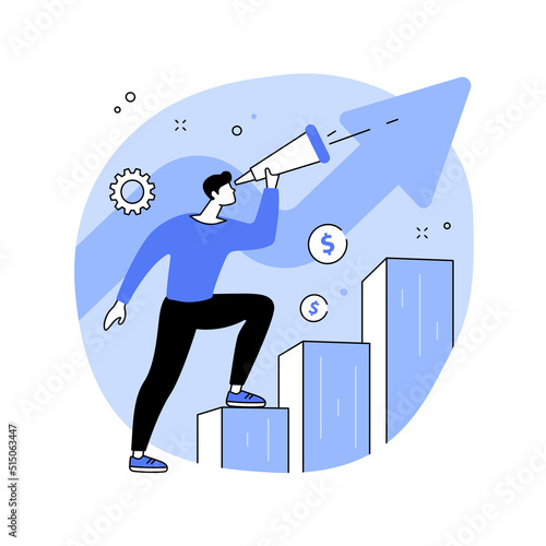 Career advice abstract concept vector illustration.