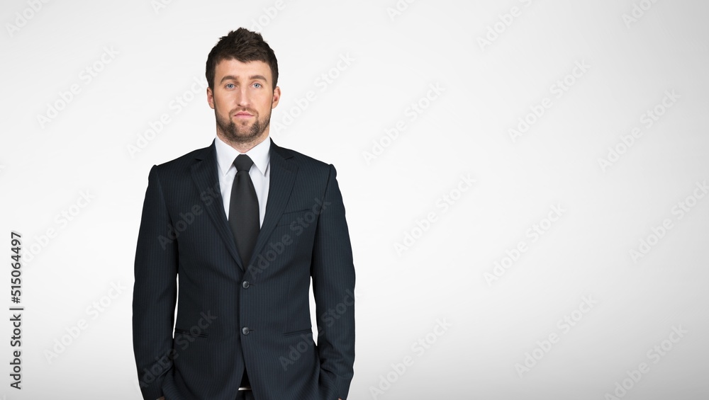 Portrait of handsome man in formal suit looking at camera smiling Confident businessman ceo boss freelancer manager Portrait of handsome man in formal suit looking at camera smiling Confident businessman ceo boss freelancer manager