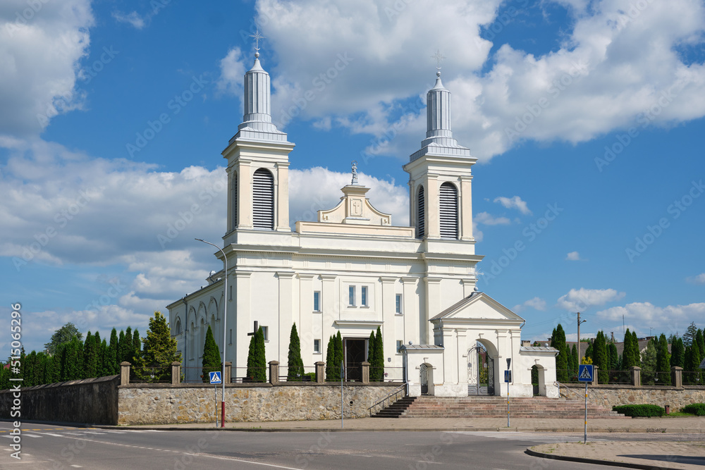 Old ancient catholic church of St Wenceslas, Volkovysk, Grodno region, Belarus.