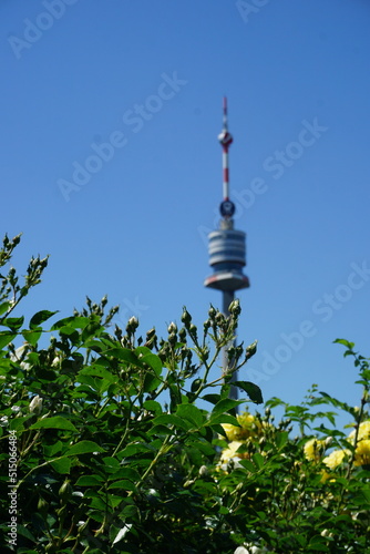 Donauturm, the Danube tower in Vienna, Austria photo