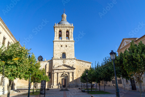 Fachada occidental de la Catedral de Ciudad Rodrigo (siglos XII-XIV), Salamanca, España.