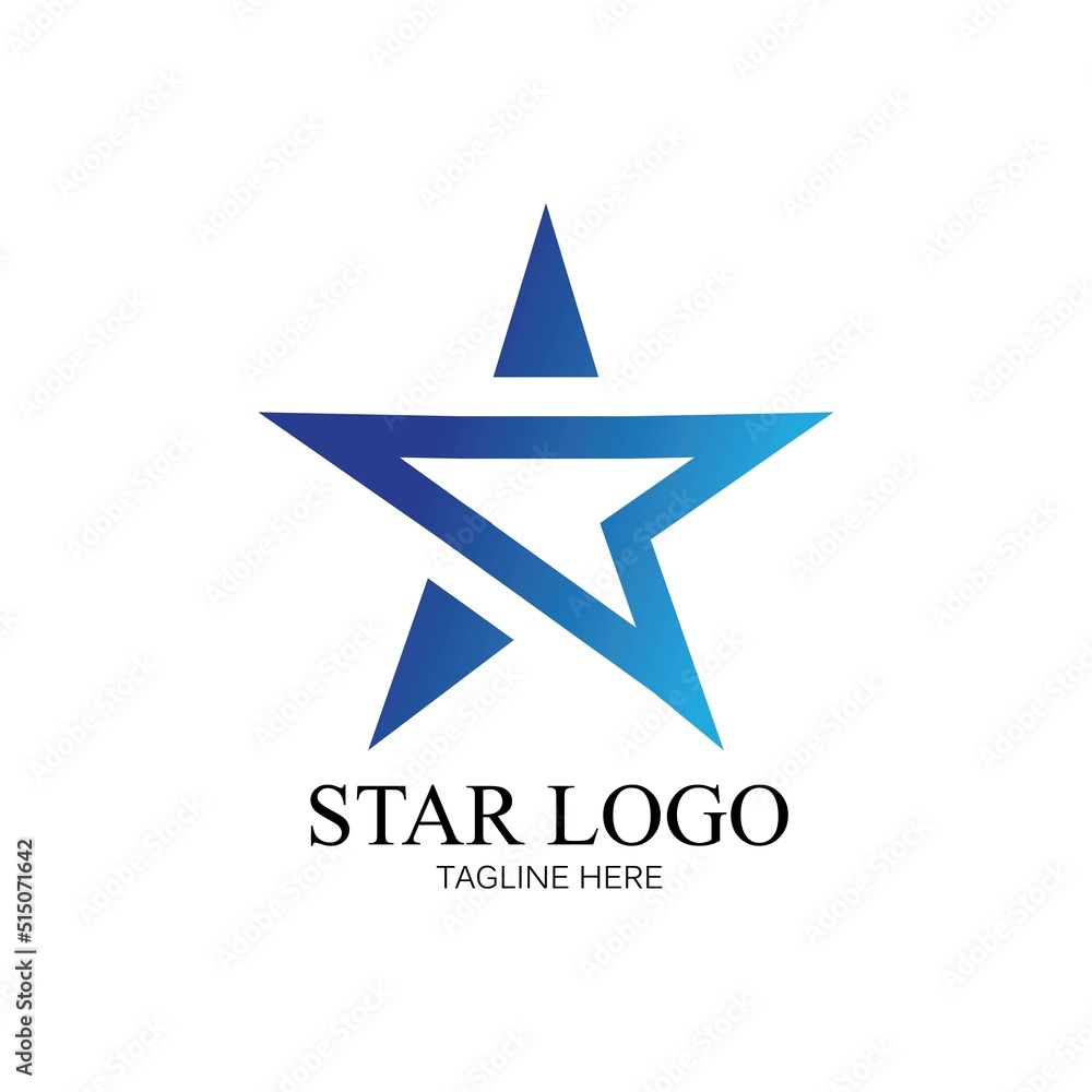 Obraz premium Star icon Template vector illustration design