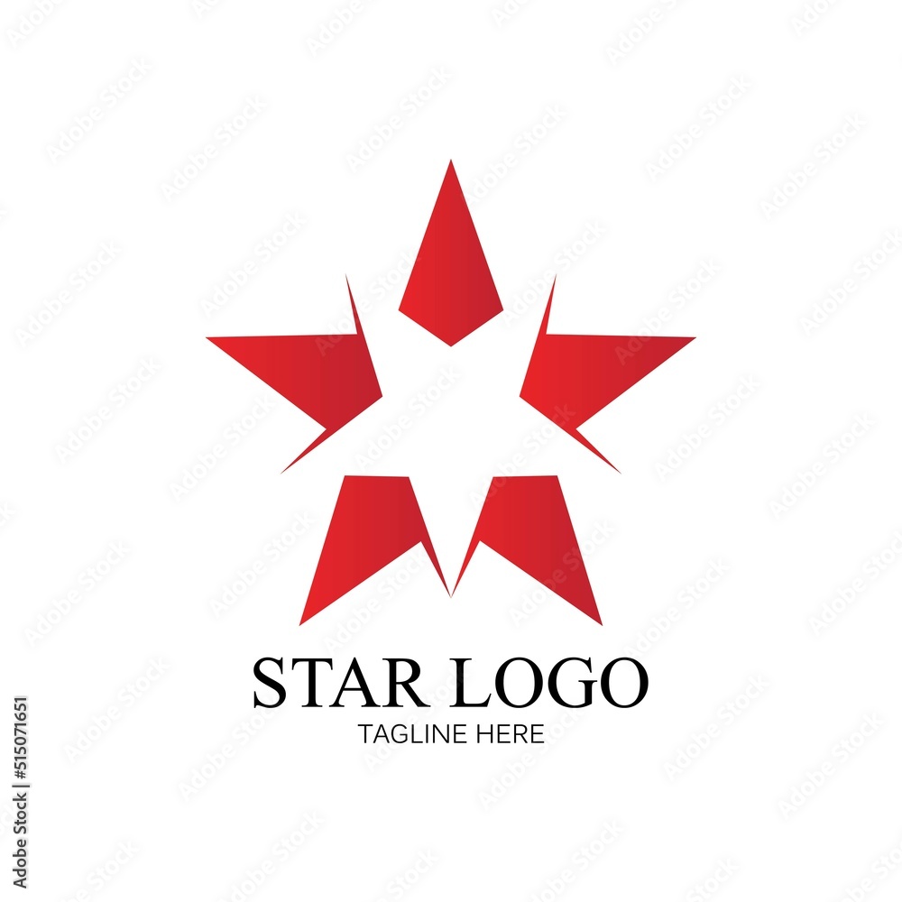 Obraz premium Star icon Template vector illustration design