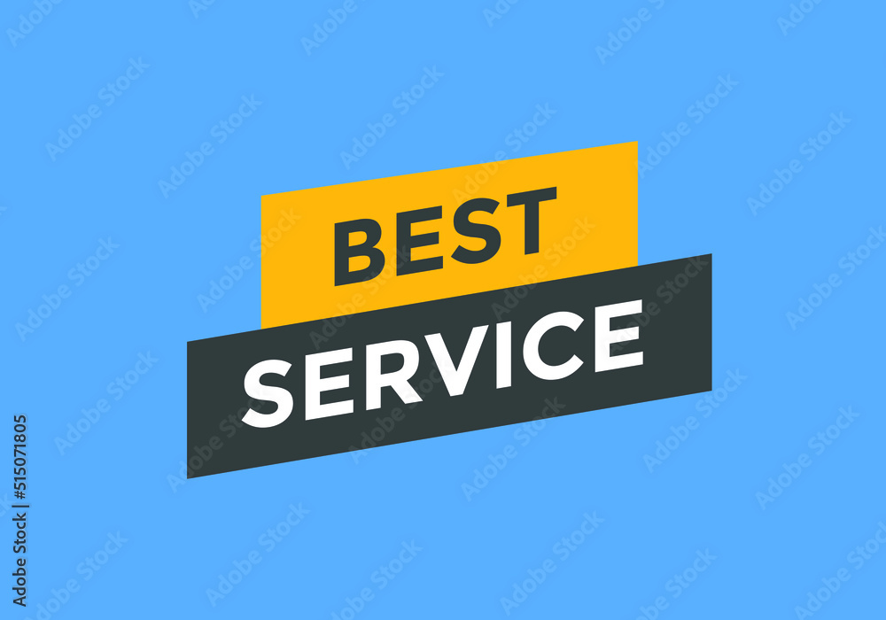 Best service speech bubble. Best service text symbol. 
