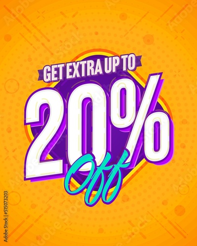 20 percent off extra sale promotion