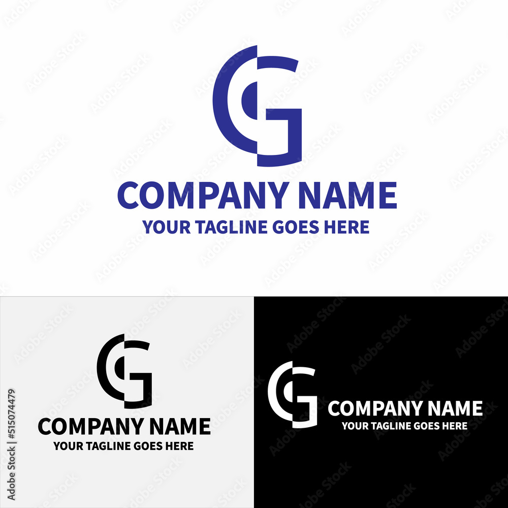 Fototapeta premium G letter logo design.