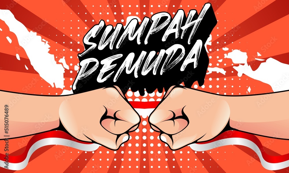 Celebrate Of Sumpah Pemuda Or Youth Pledge Day On Poster Concept Stock ...