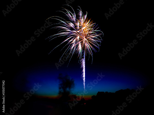 fireworks in the night sky © Gattten
