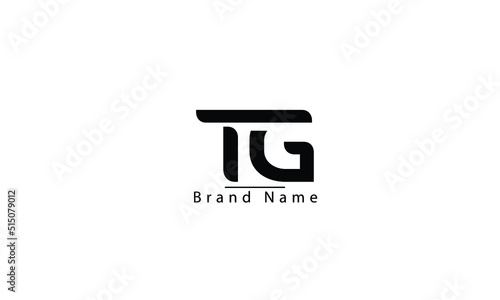 TG GT T G abstract vector logo monogram template