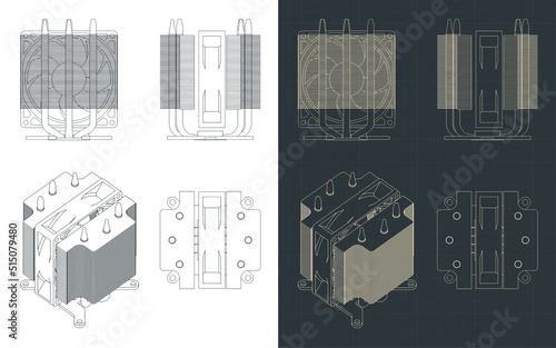 CPU cooler blueprints