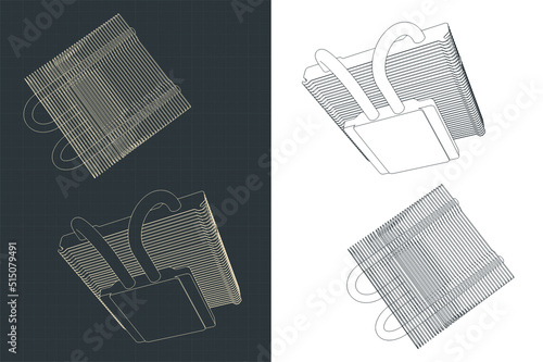 Slim CPU cooler heatsink