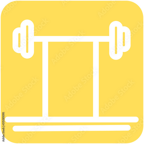 aerobics fitness gym power rack sport weight icon