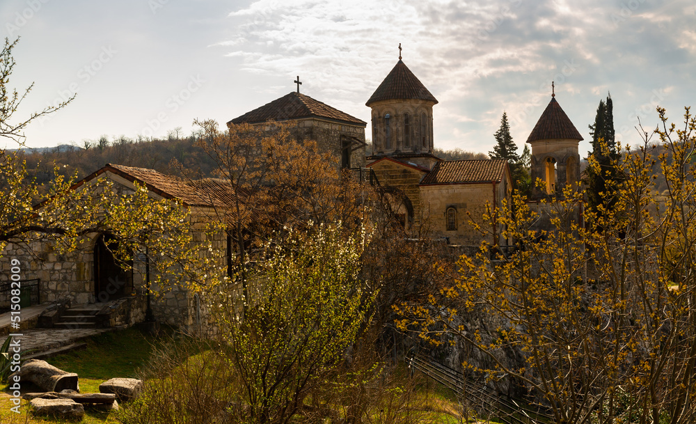 Famous medieval Motsameta monastery near Kutaisi, Imereti, Georgia