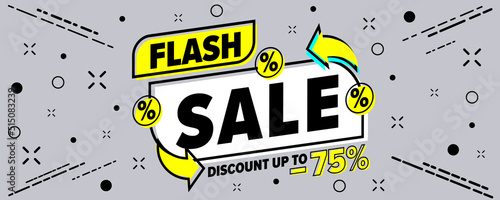Flash sale store event advertising poster design