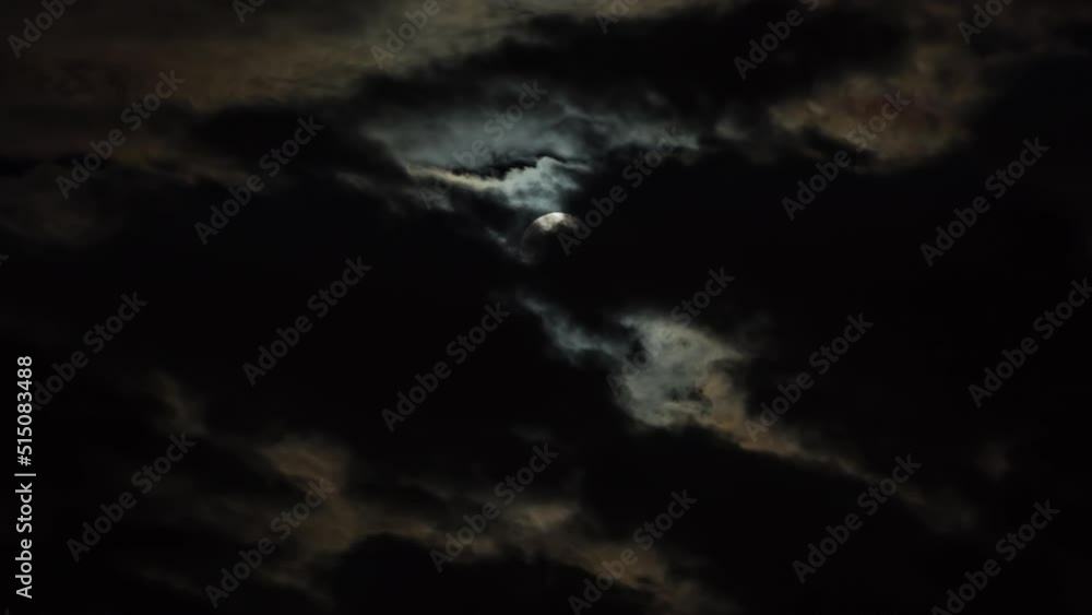 Time Lapse of clouds passing in front of the moon. Time Lapse of clouds passing in front of the moon.