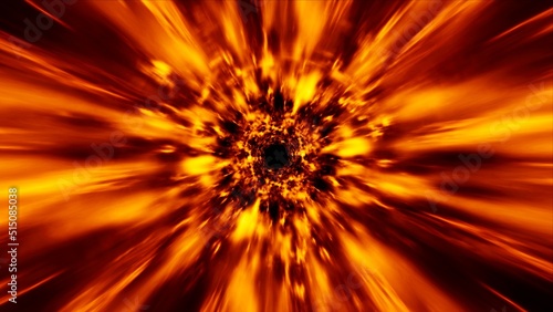 Fotografia Explosive Flame Energy Light Effect
