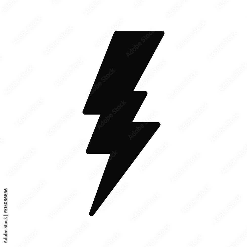 Lightning icon. Energy, charging sign. vector illustration Lightning icon. Energy, charging sign. vector illustration